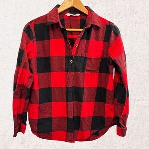 -bundle 3 or more Sonoma Red and Black Button Down Shirt with Classic Plaid